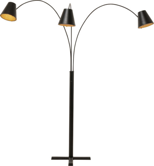 Stehleuchte Cappellino Schwarz Matt
