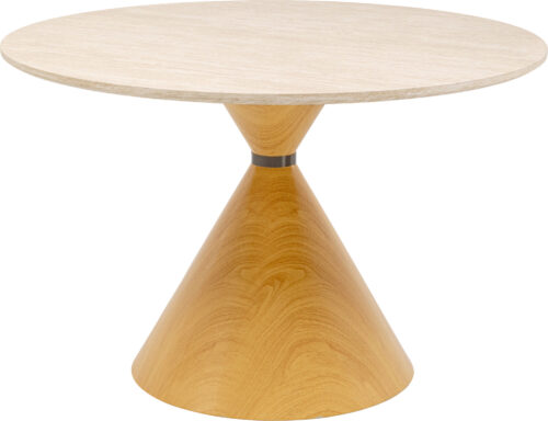 Tisch Cono Travertin Eiche Ø120cm