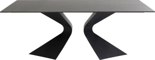 Tisch Gloria Outdoor Keramik Schwarz 180x90cm