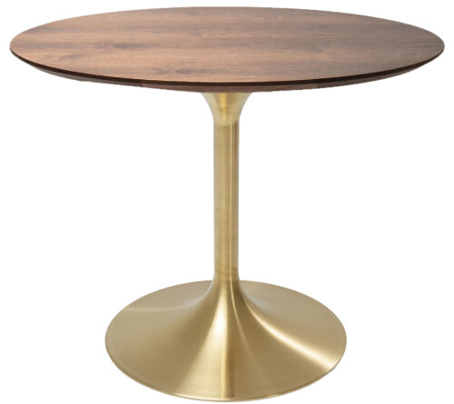 Tisch Invitation Set Walnuss Brass Ø90cm