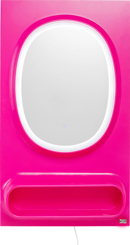 Wandspiegel Aero LED Pink 80x141cm